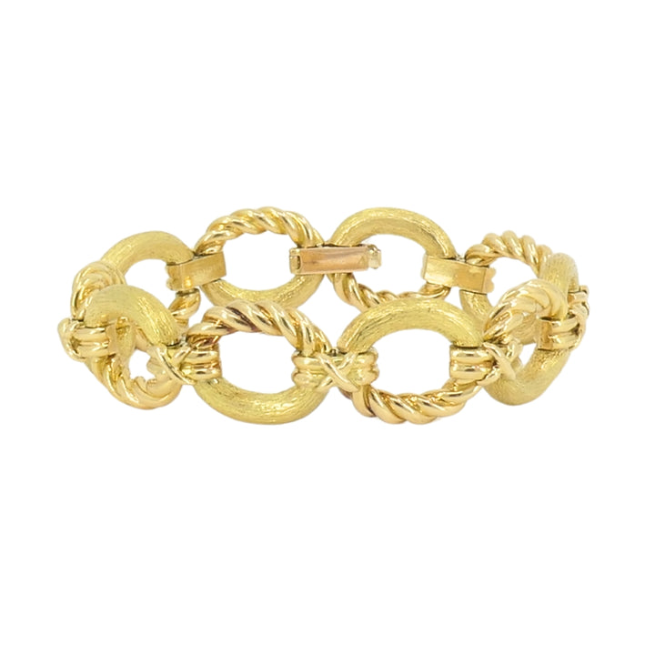 Vintage 18k Gold Tiffany & Co. Schlumberger Bracelet Rope Design