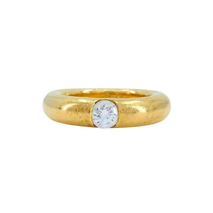 Vintage Cartier 18k Gold Diamond Band Ring