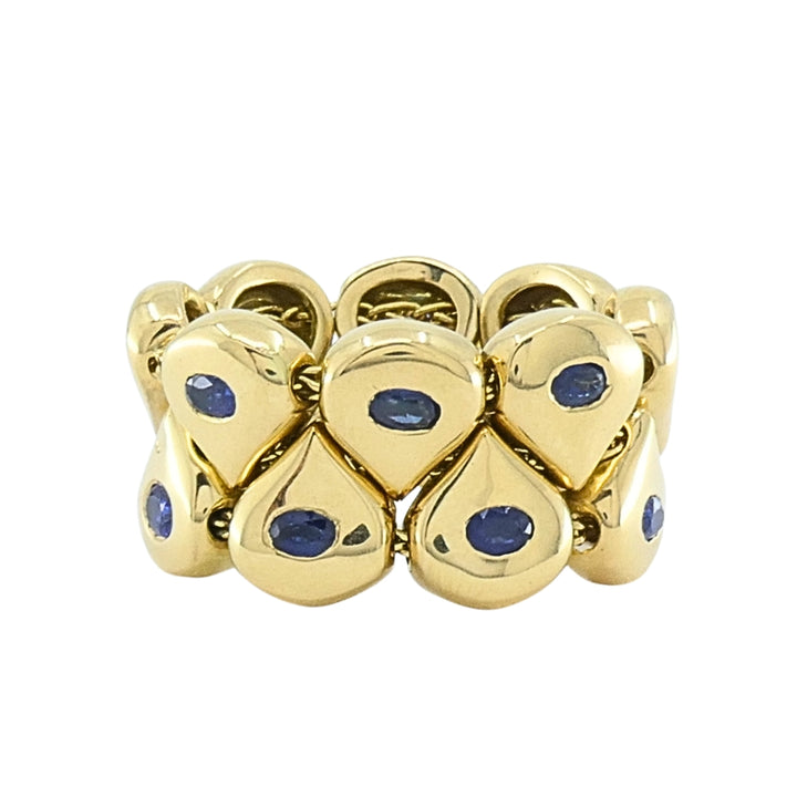 Chaumet Paris Tsouka 18k Gold Flexible Sapphire Teardrop Ring