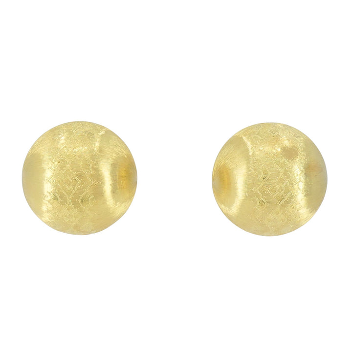 Vintage Buccellati 18k Gold Ball Earrings