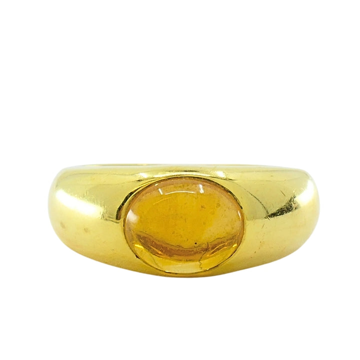 Tiffany & Co. 18K Gold Citrine Cabochon Ring