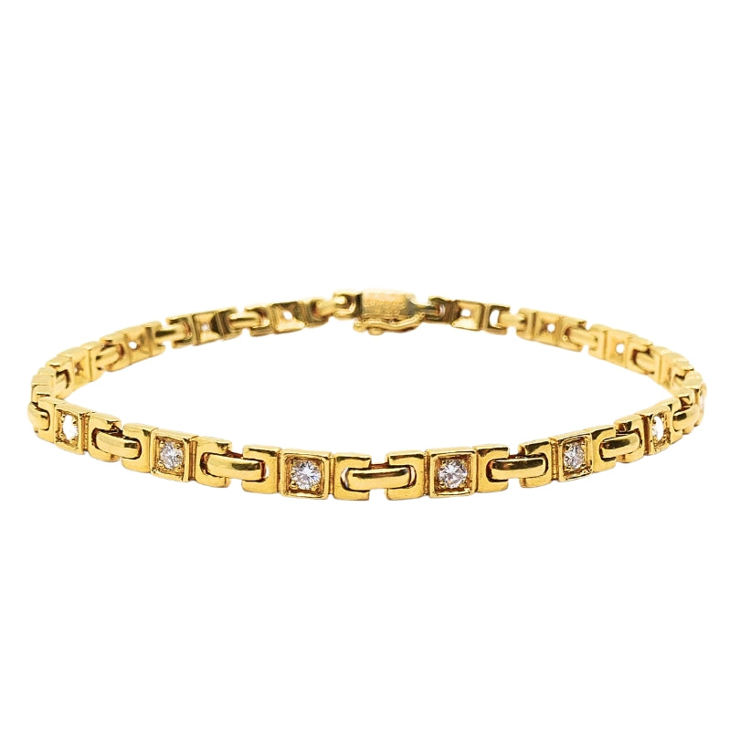 Van Cleef & Arpels 18K Gold Diamond Bracelet