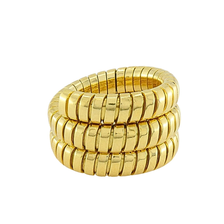Bulgari Bvlgari Serpenti Tubogas 18k Gold Flexible Ring