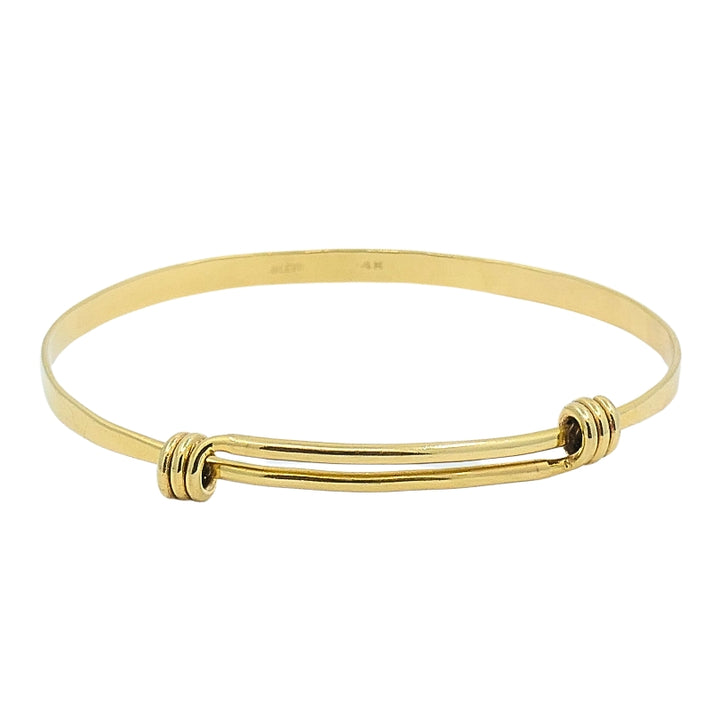 Petite Signature Bracelet by Ed Levin 14K Gold