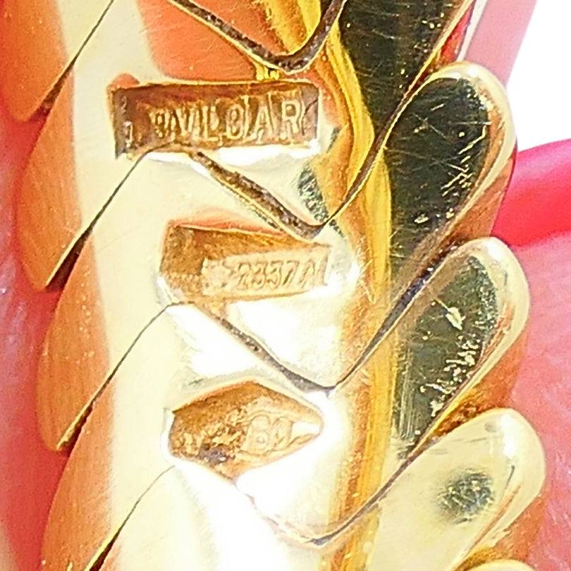 Bvlgari  Spiga 18K Gold Tourmaline Ring