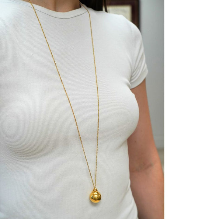 Tiffany & Co. New York 18k Gold Hardware Ball Chain Necklace