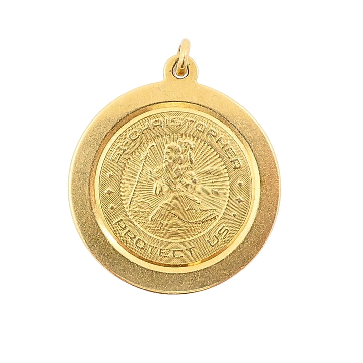 Tiffany Co. Vintage Saint Christopher Gold Charm