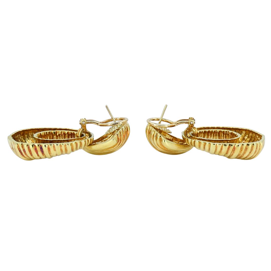 Van Cleef & Arpels 18k Gold Door Knocker Earrings