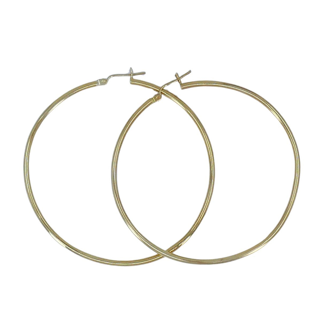 14k Gold Large Hoop Earrings