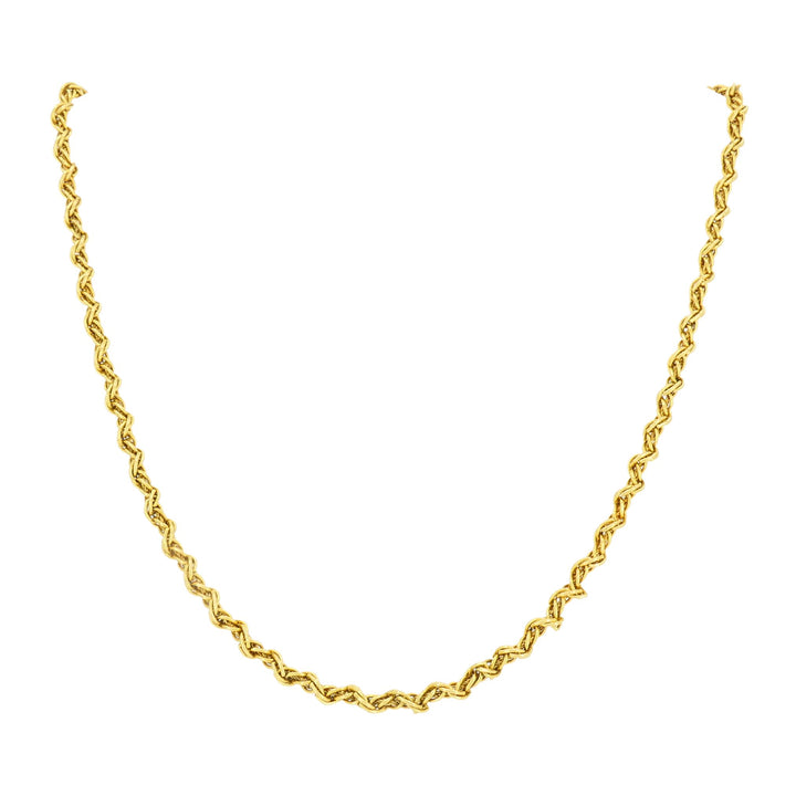 Vintage Tiffany & Co. 18k Gold Rope Chain Necklace