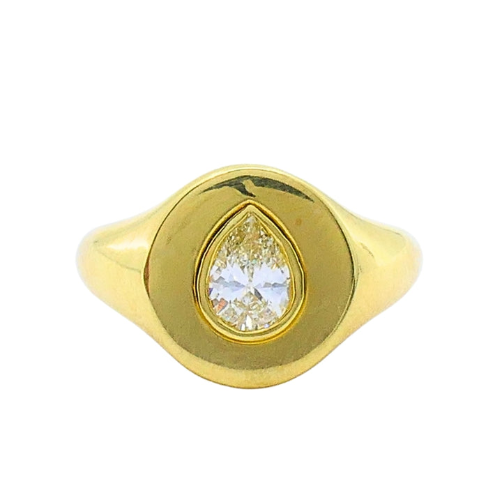 Jemma Wynne 18K Gold Pear-Cut Diamond Ring