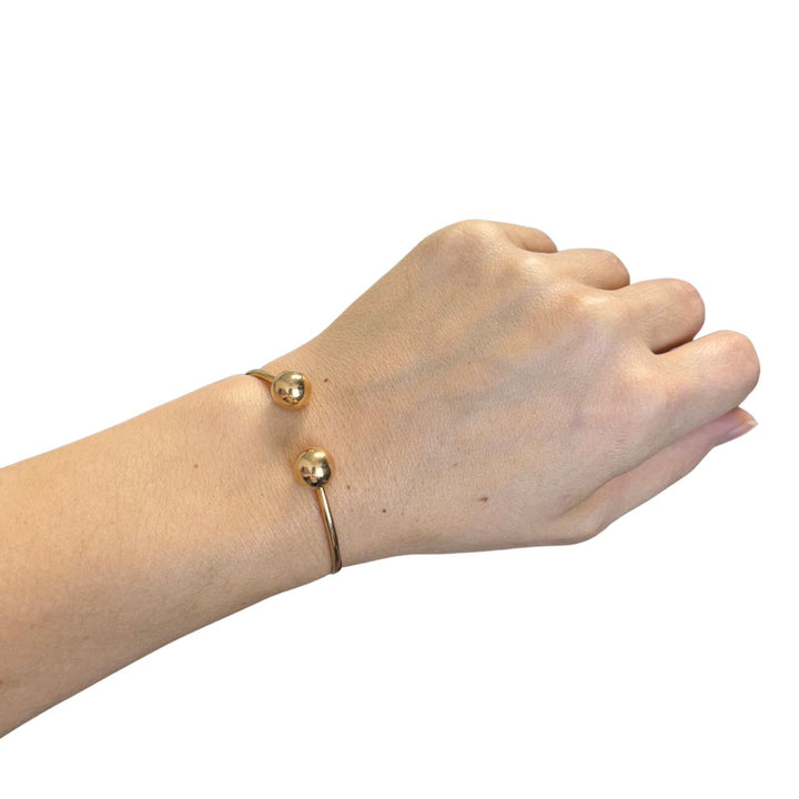 Tiffany & Co. HardWear Ball 18k Gold Wire Cuff Bracelet