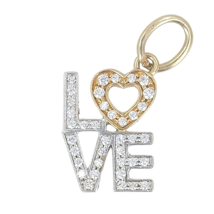 Tiffany & Co. 18k Two-tone Gold Diamond Love Pendant