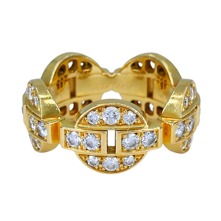 Cartier Maillon 18k Gold Diamond Band Ring