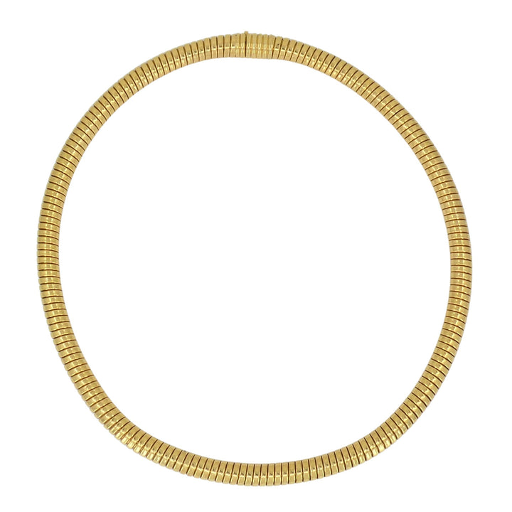 Vintage Chopard 18k Gold Tubogas Choker Necklace