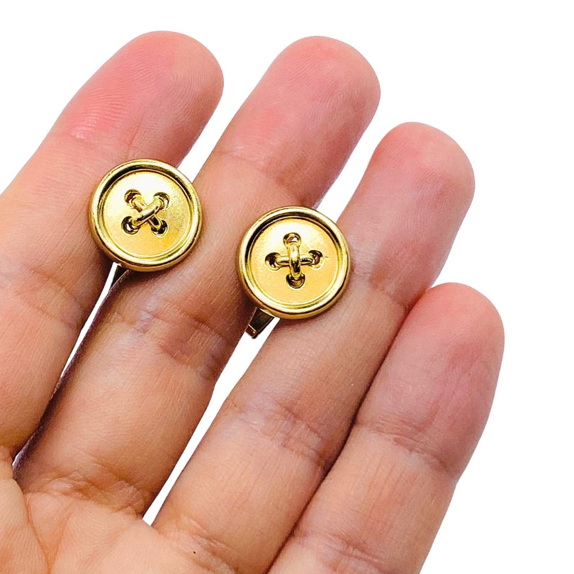 Tiffany & Co. Cufflinks 14k Gold Button