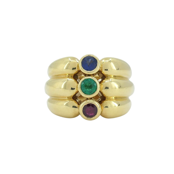 Vintage Van Cleef & Arpels Gold Gemstones Ring