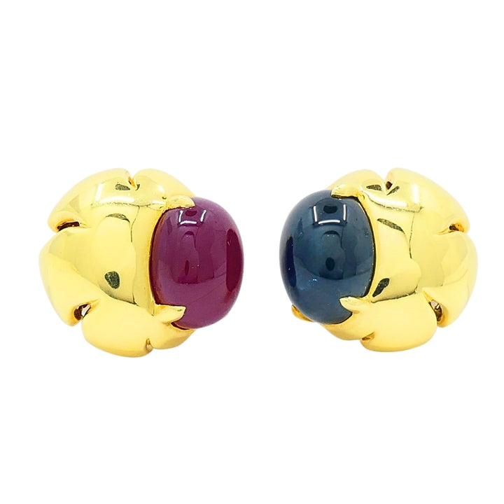 Seaman Schepps Earrings 18k Gold Gemstone