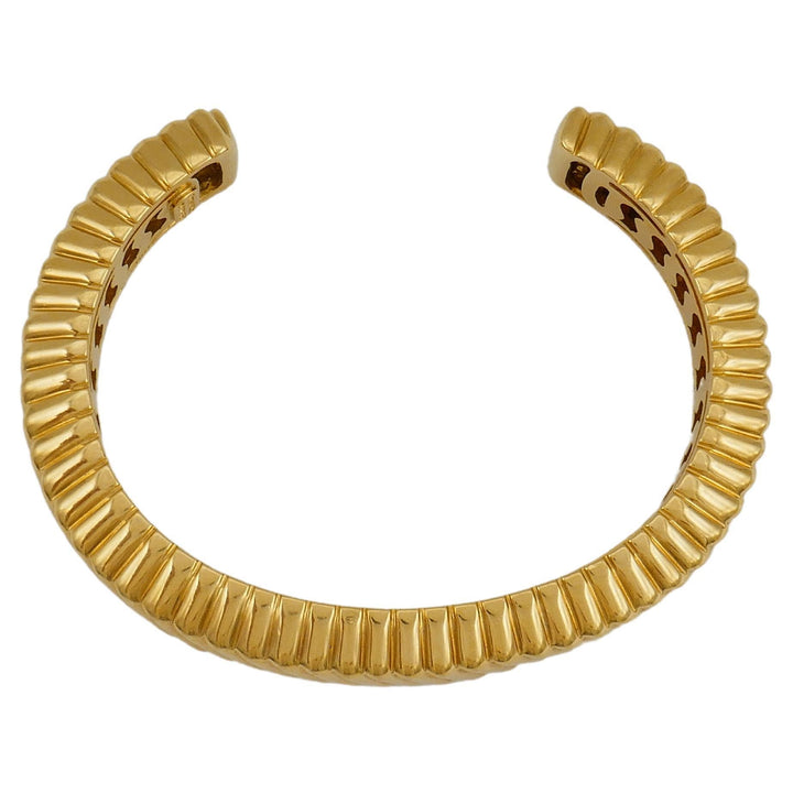 Tiffany & Co. Gold Ribbed Design Bangle Bracelet