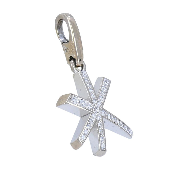 Cartier 18K White Gold Diamond Firework Charm Pendant