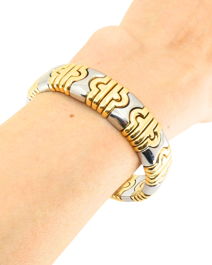 Bvlgari Bulgari Parentesi Bracelet Gold & Stainless Steel