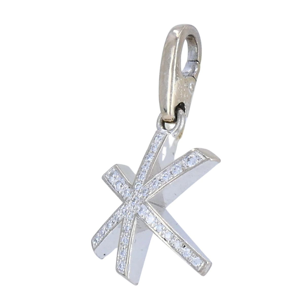 Cartier 18K White Gold Diamond Firework Charm Pendant
