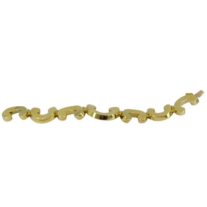 Vintage Angela Cummings 18K Gold and Mother of Pearl Bracelet
