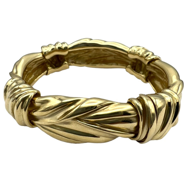 Angela Cummings Gold Bangle Bracelet circa 1984