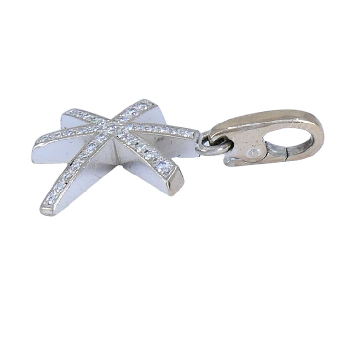 Cartier 18K White Gold Diamond Firework Charm Pendant