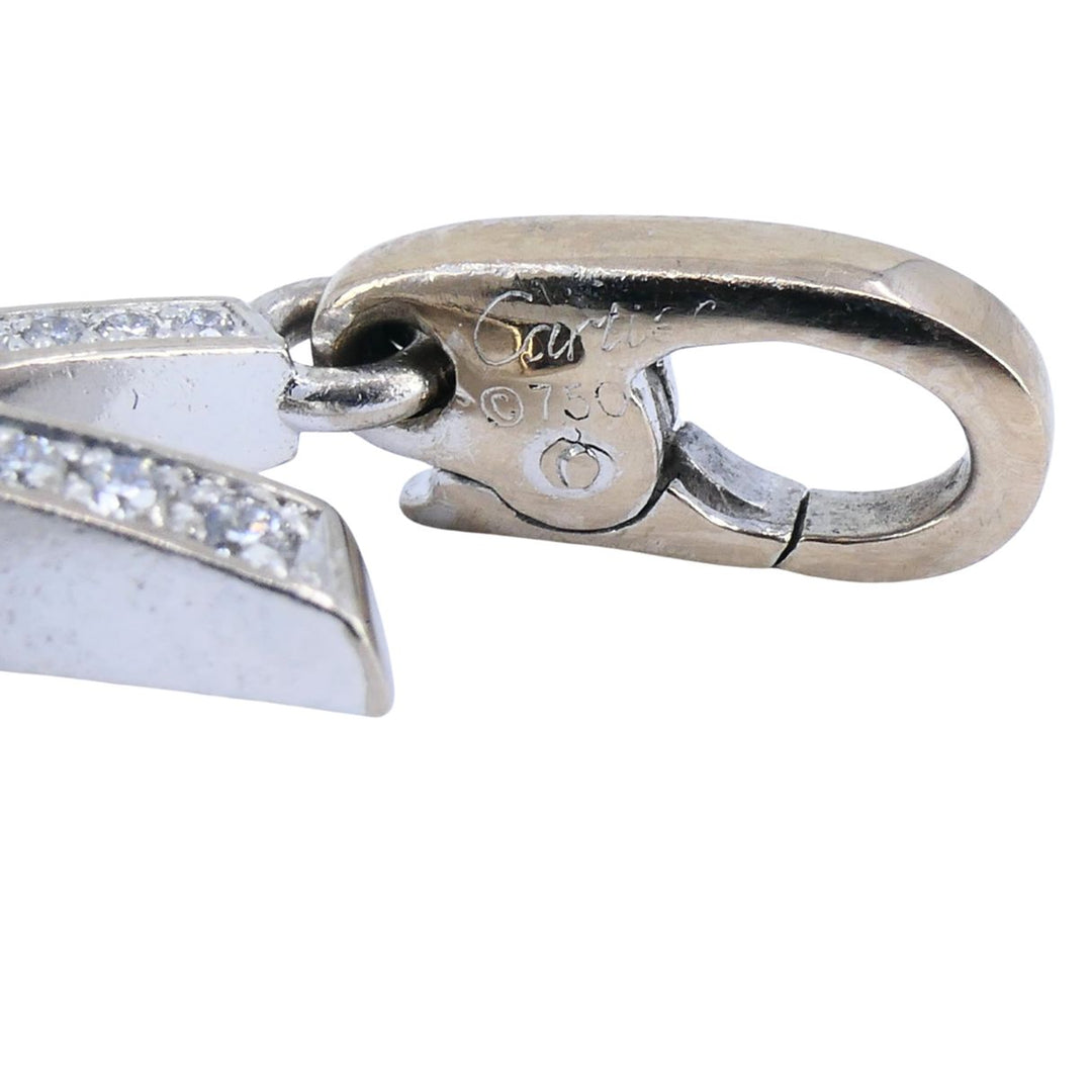 Cartier 18K White Gold Diamond Firework Charm Pendant