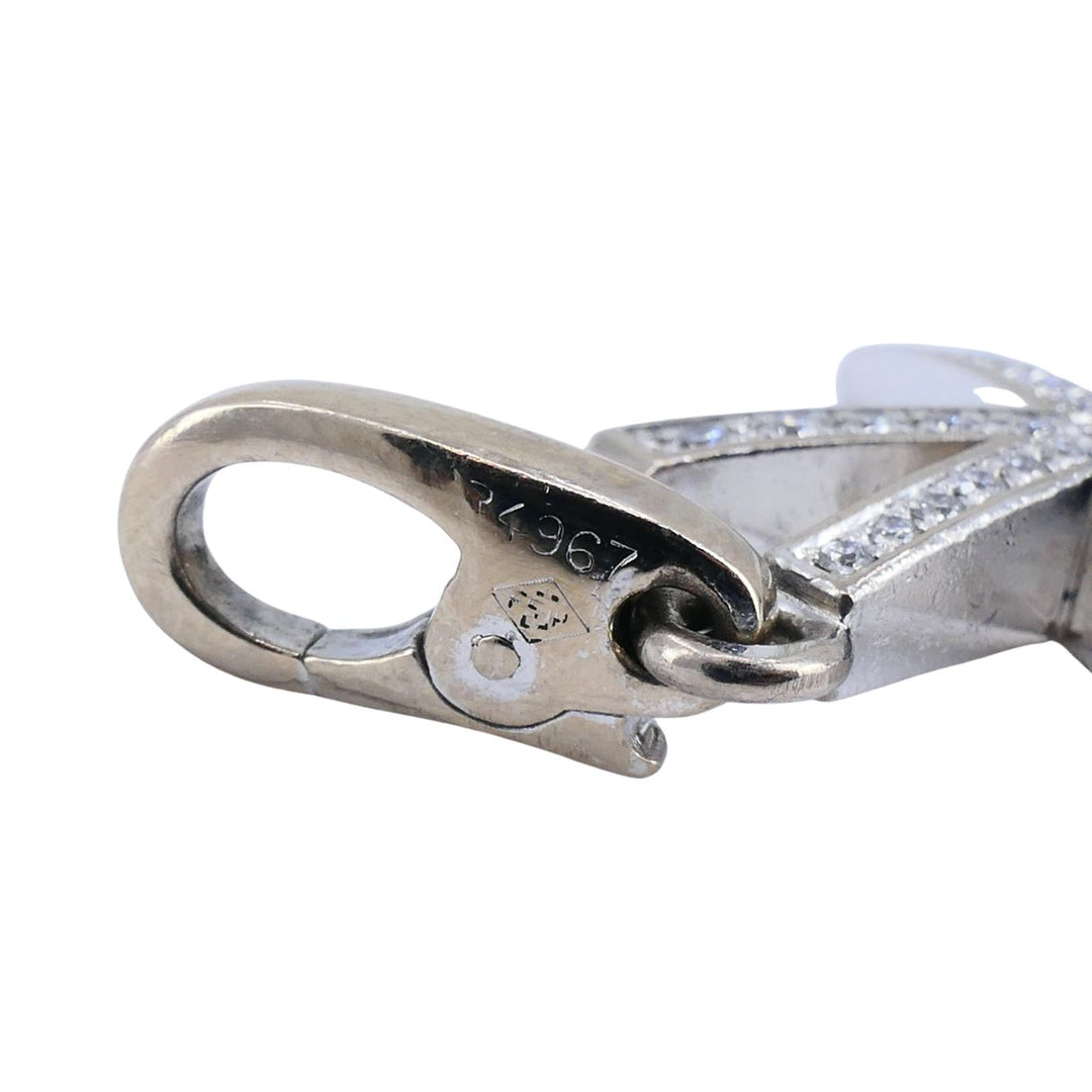 Cartier 18K White Gold Diamond Firework Charm Pendant