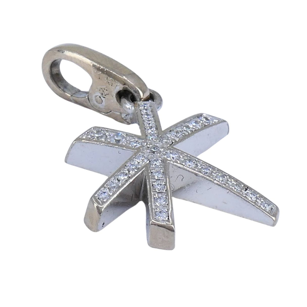 Cartier 18K White Gold Diamond Firework Charm Pendant