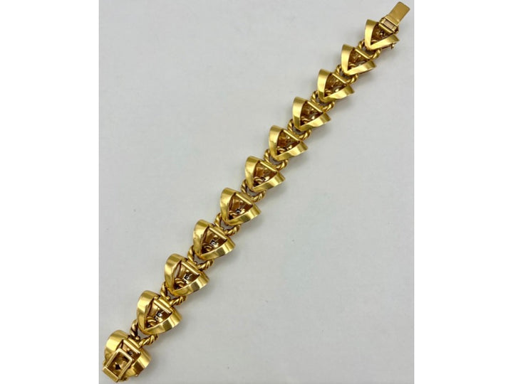 Mellerio dis Meller Gold Diamond Link Bracelet