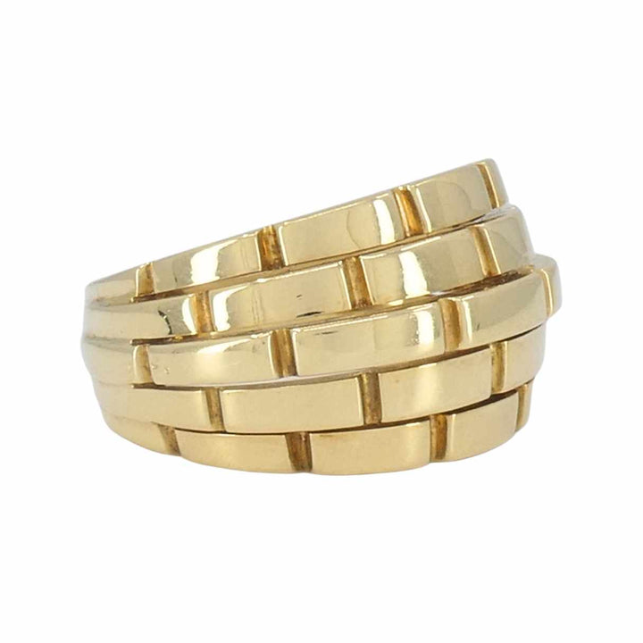 Vintage Cartier Maillon Panthère 18k Yellow Gold Dome Ring