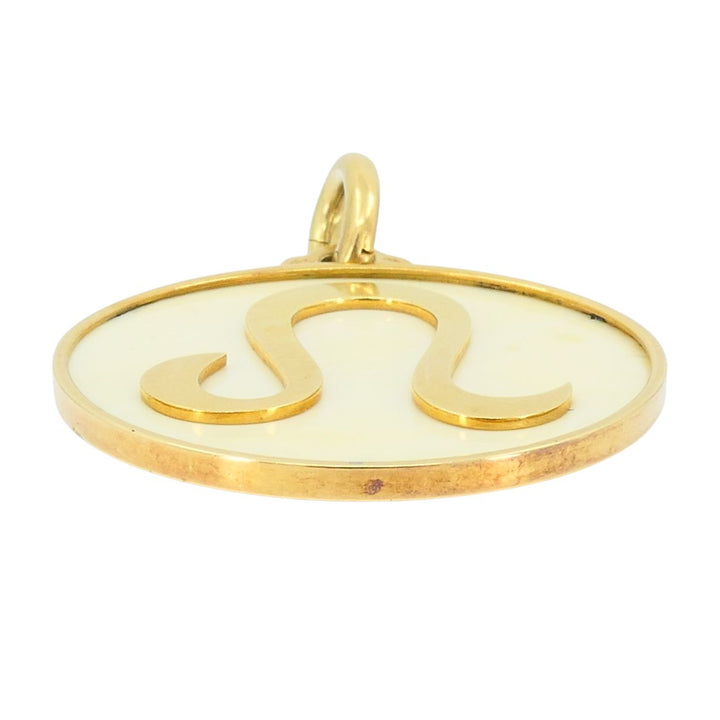 Vintage Bvlgari 18k Gold Bone Astrological Leo Pendant