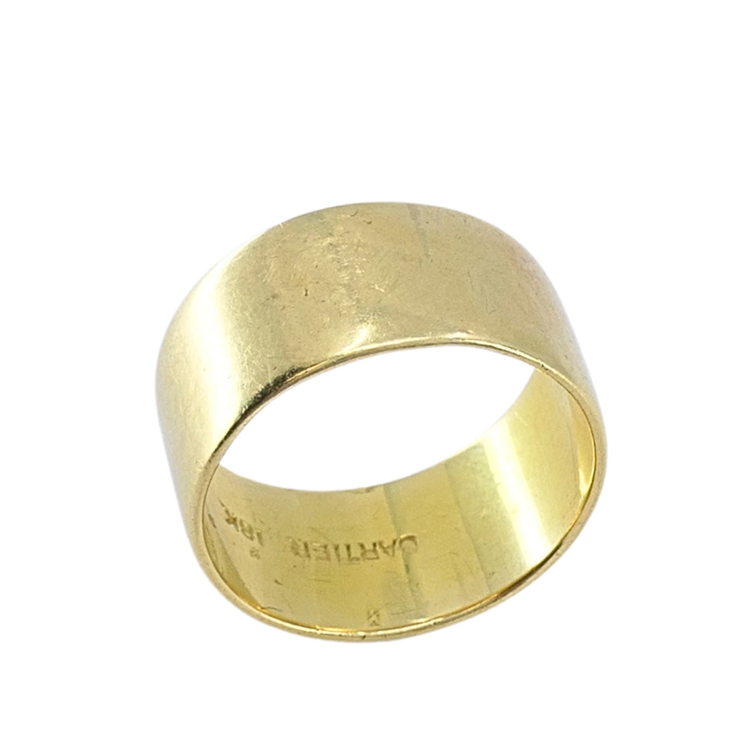 Vintage Cartier Cigar Band 18k Gold Ring
