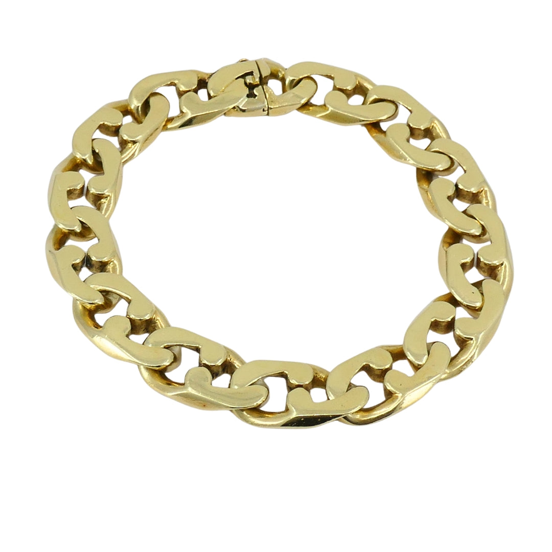Vintage Tiffany & Co. 18k Gold Chain Bracelet Flat Link