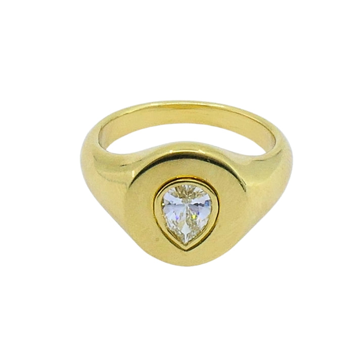 Jemma Wynne 18K Gold Pear-Cut Diamond Ring