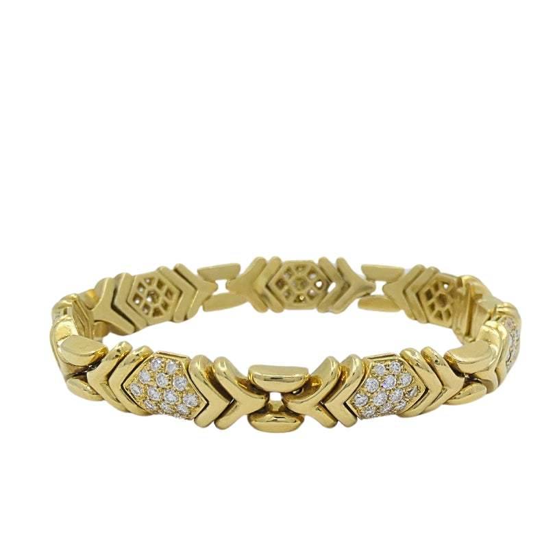 Bvlgari Bulgari Diamond 18k Gold Bracelet