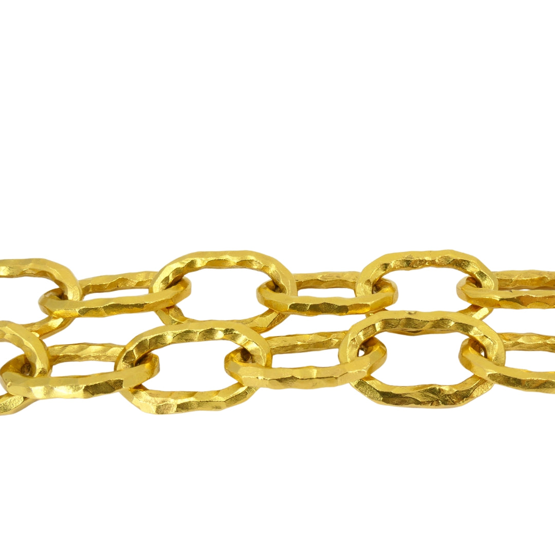 Jean Mahie Vintage 22k Gold Heavy Chain Necklace