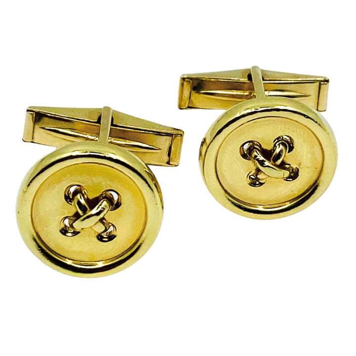 Tiffany & Co. Cufflinks 14k Gold Button