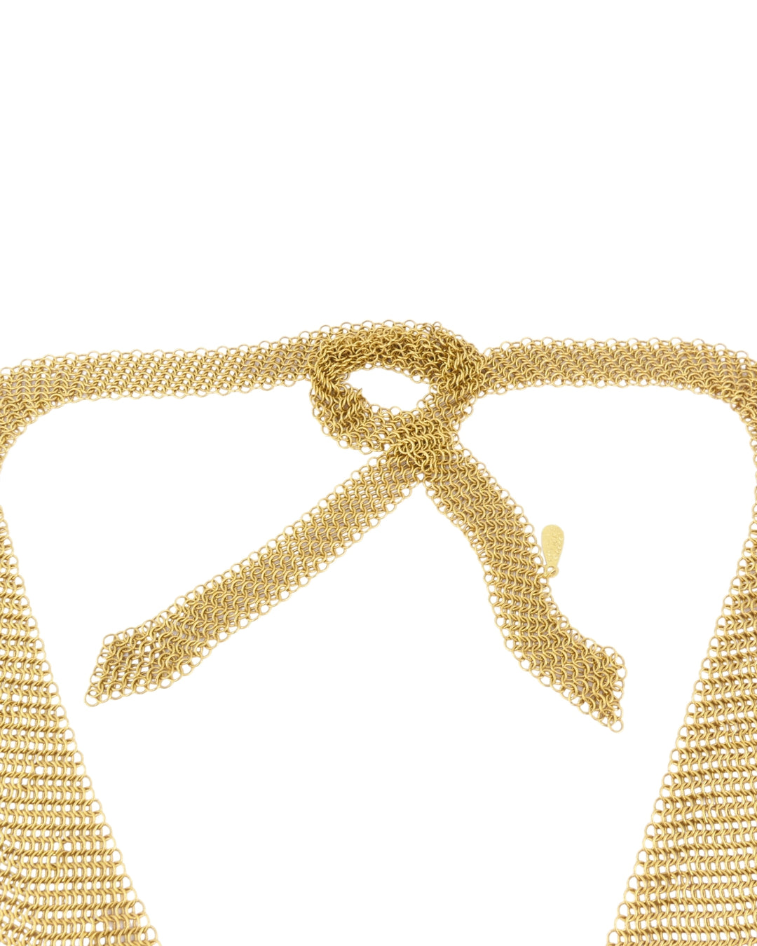 Tiffany & Co. Elsa Peretti Scarf Necklace 18k Gold Mesh Necklace