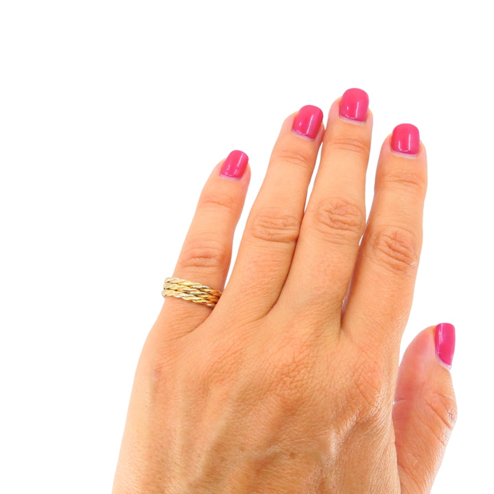 Cartier Les Must de Cartier 18k Gold Trinity Braided Ring