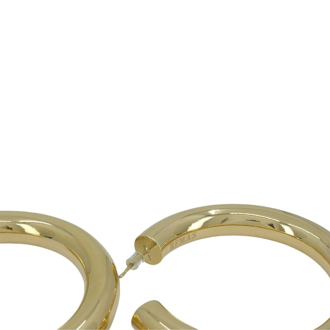 Faraone Mennella 18k Gold Barbella Hoops