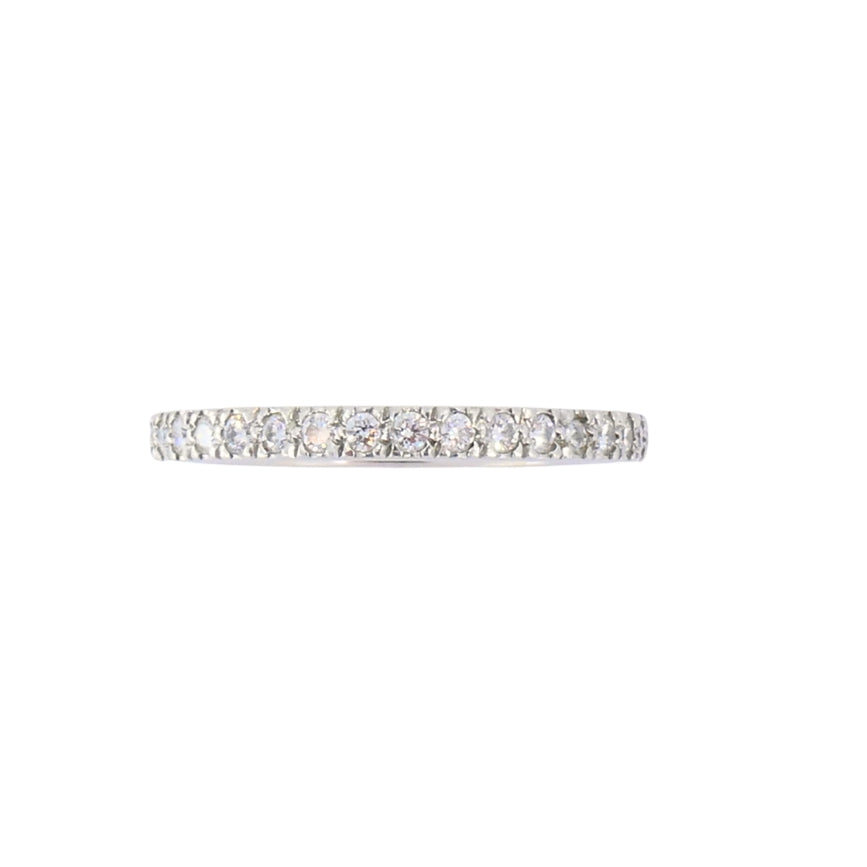 Vintage Tiffany & Co. Diamond Band Platinum Size 5.5 (51)