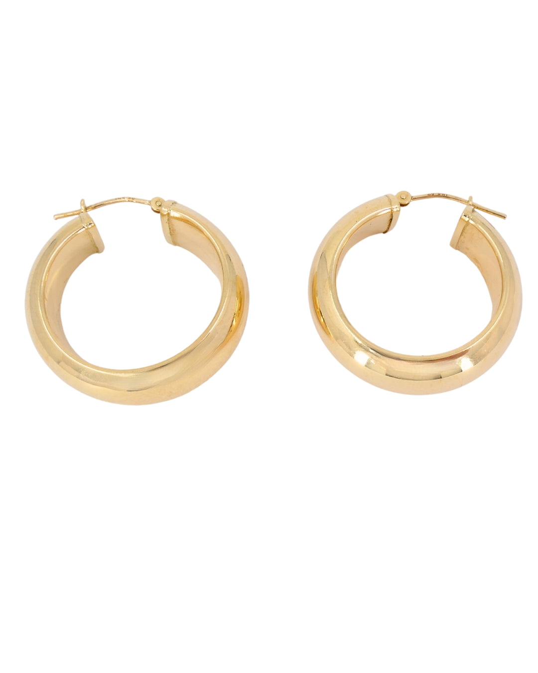 Vintage 14k Gold Hoop Earrings Estate Jewelry