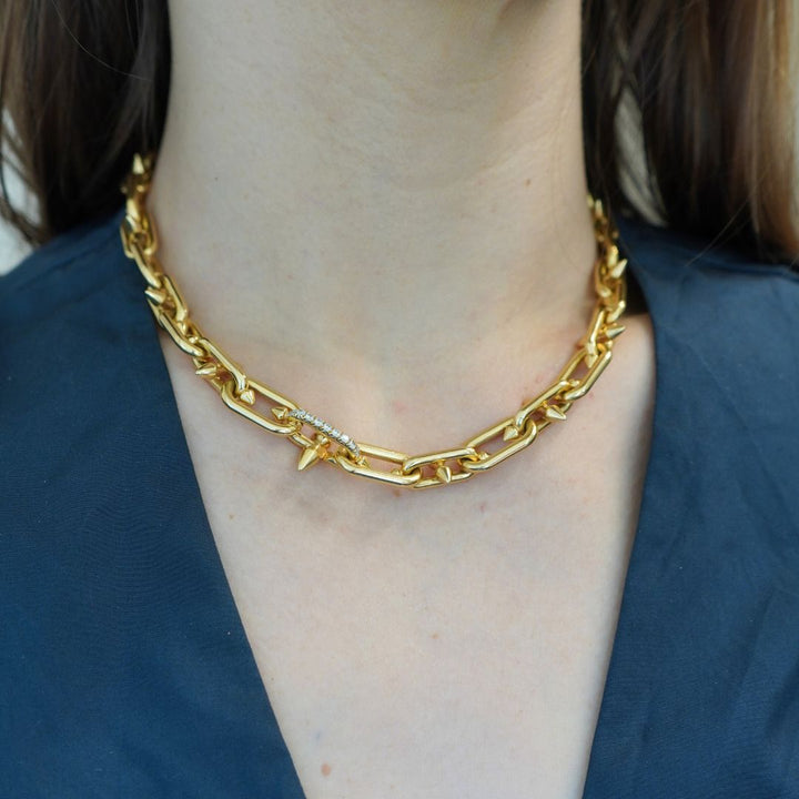 Pharrell Williams Tiffany & Co. 18k Gold Diamond Titan Necklace