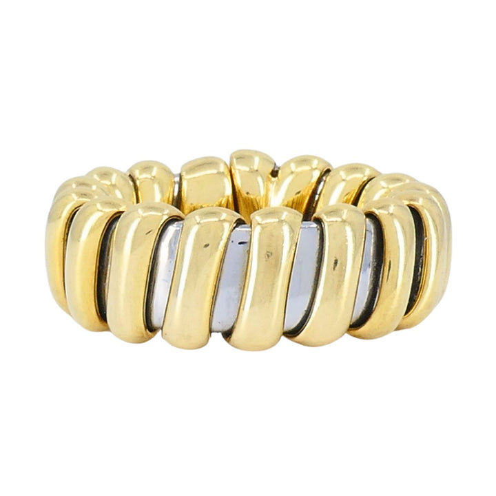 Vintage Bvlgari 18k Gold Stainless Steel Ring