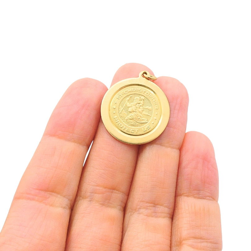 Tiffany Co. Vintage Saint Christopher Gold Charm