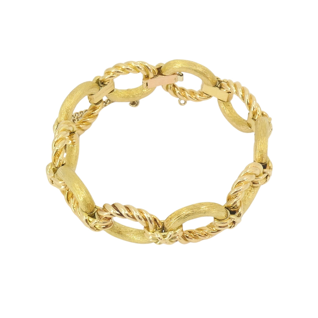 Vintage 18k Gold Tiffany & Co. Schlumberger Bracelet Rope Design